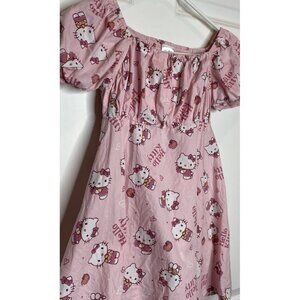 HELLO KITTY  Cotton Dress Light Pink Little Girl Size Medium ( 8 )